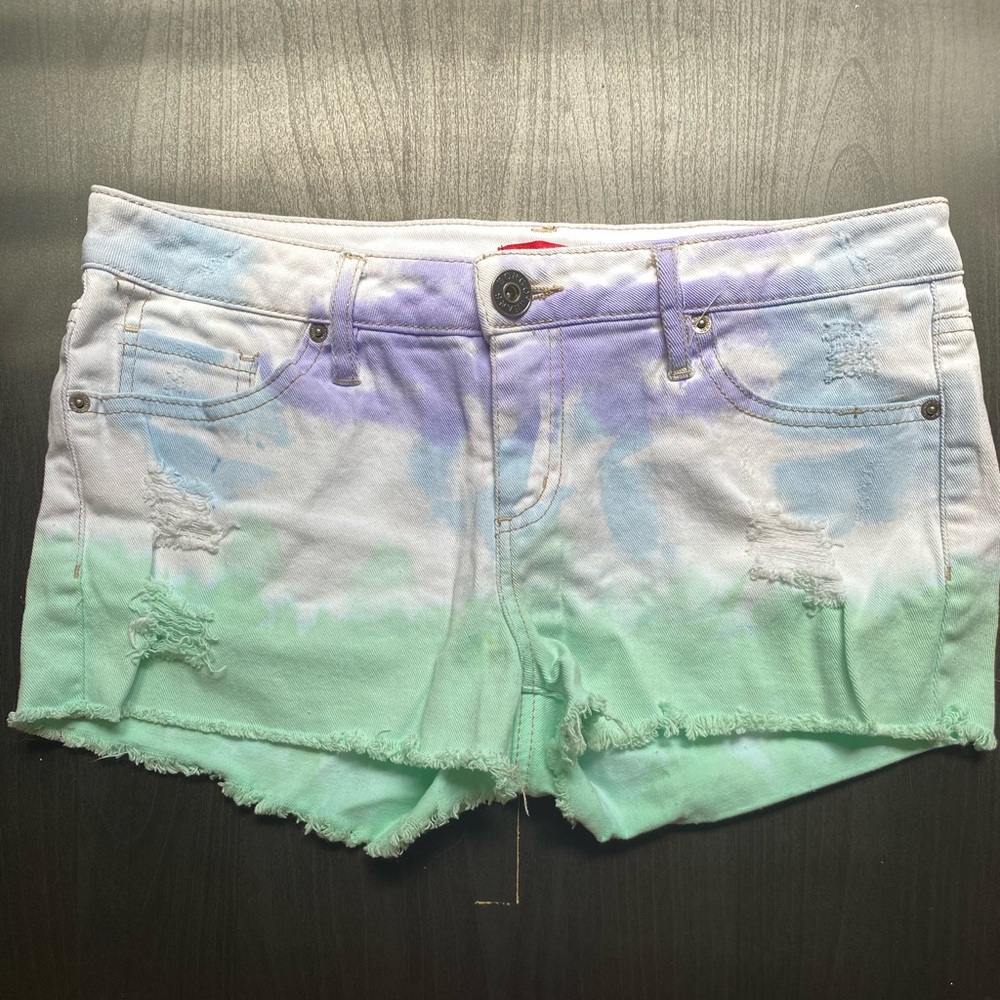 Tie-dye Jean Shorts Juniors Size 7